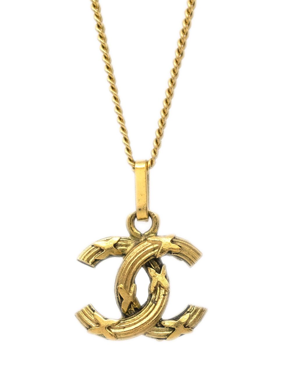 CHANEL Pre-Owned CC 链式项链（1990-2000年代典藏款） - 金色