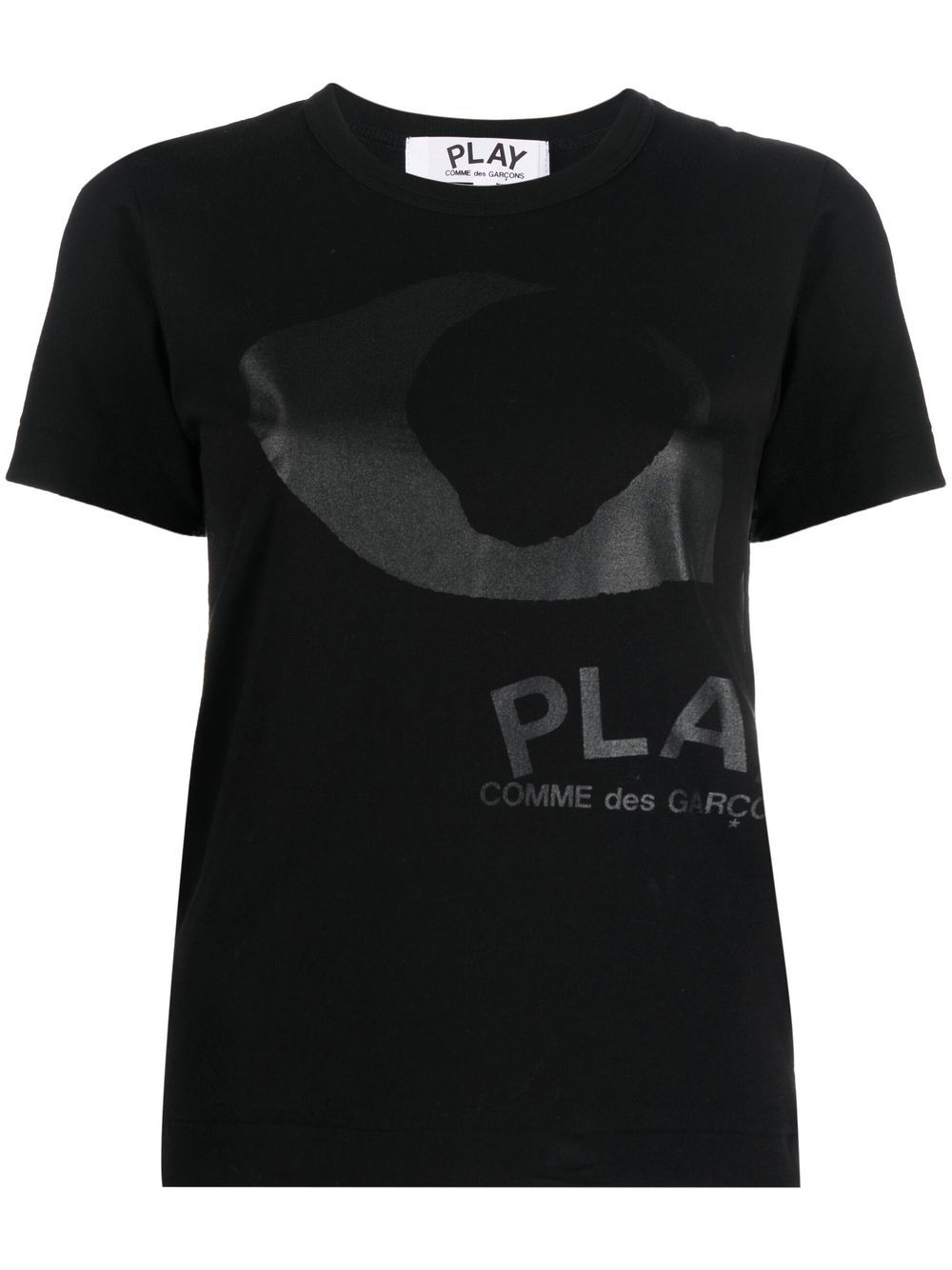 Comme Des Garçons Play 眼睛印花T恤 - 黑色