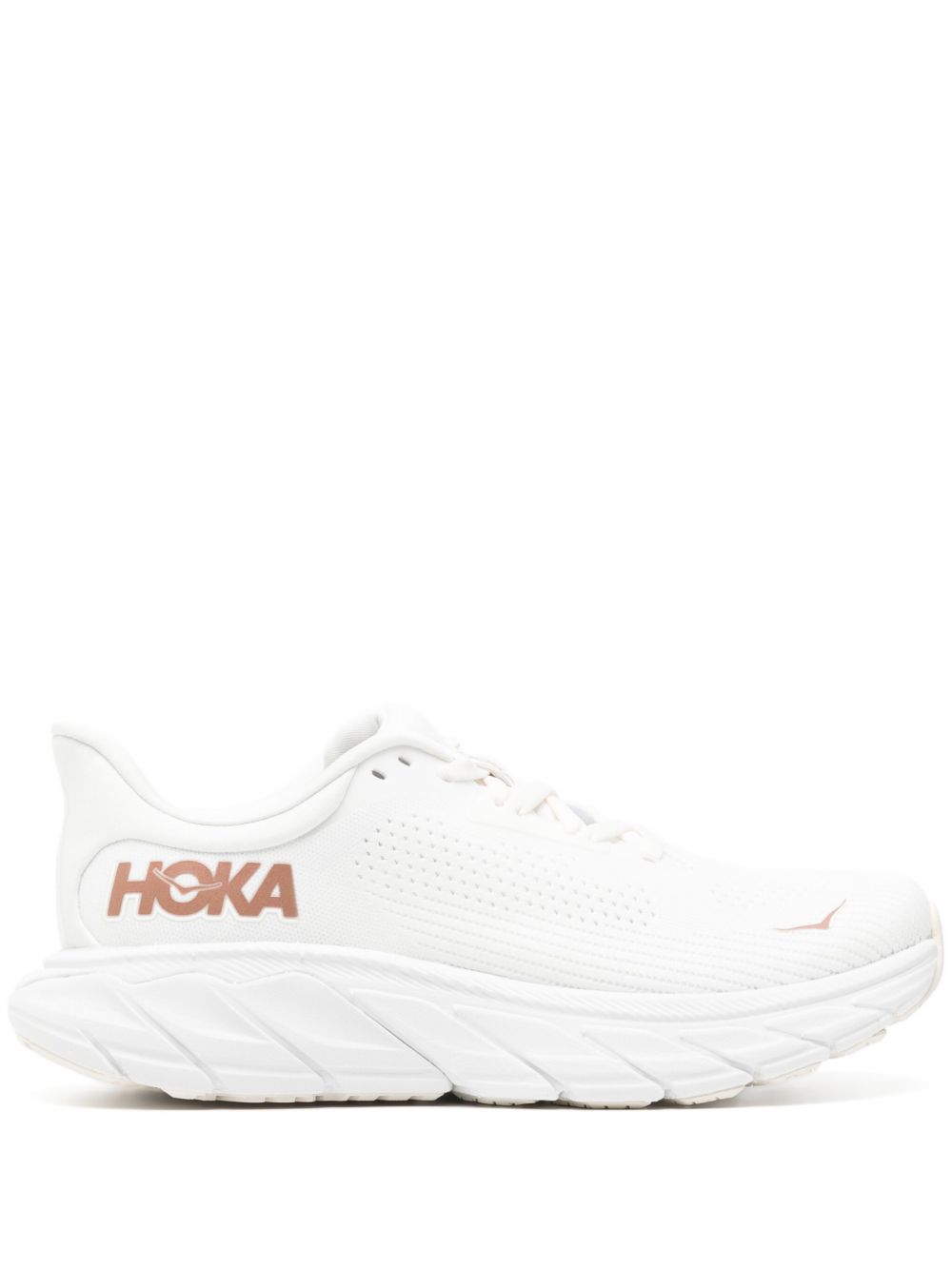 HOKA logo印花运动鞋 - 白色