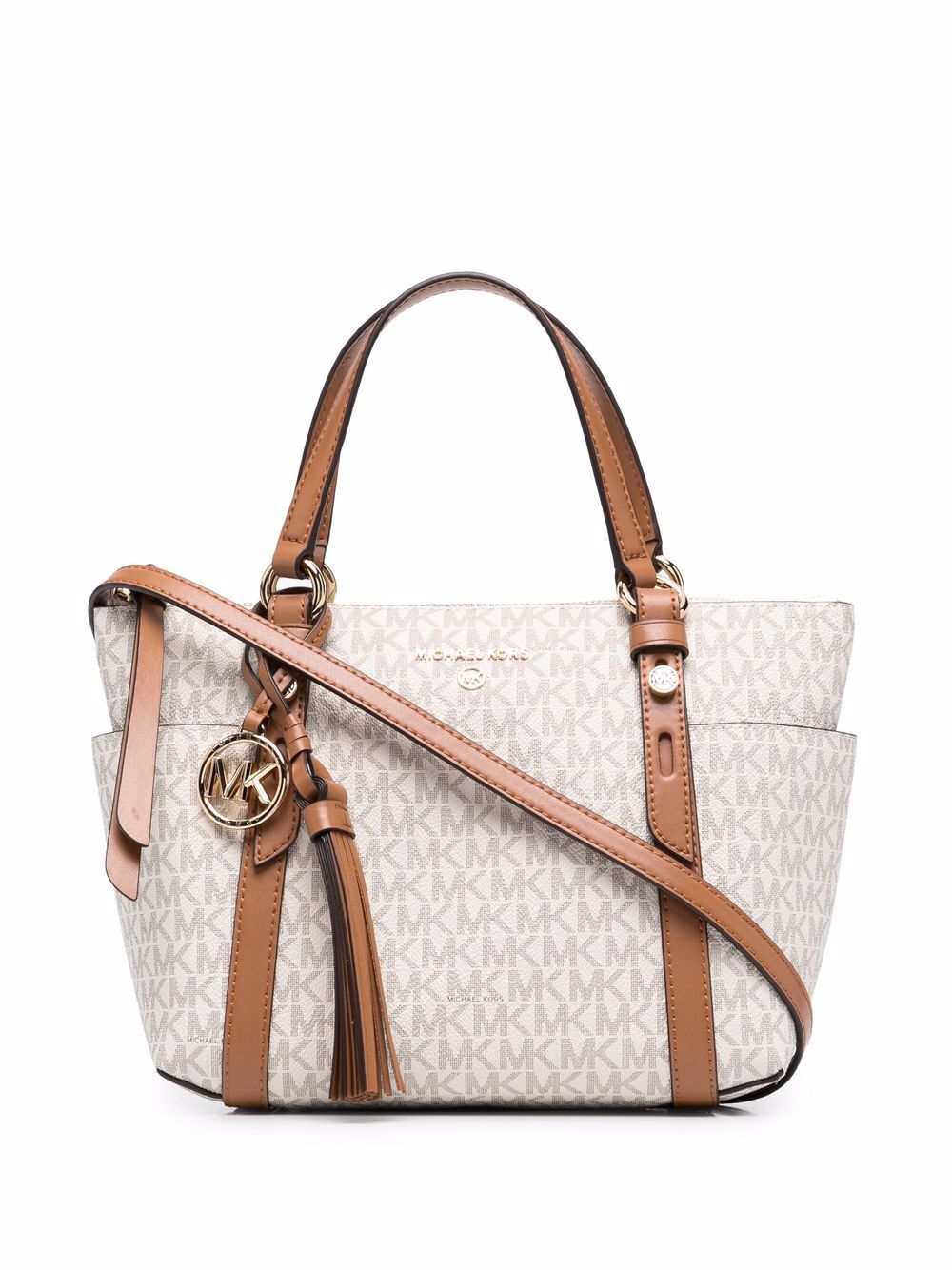 Michael Michael Kors Nomad logo小号手提包 - 中性色
