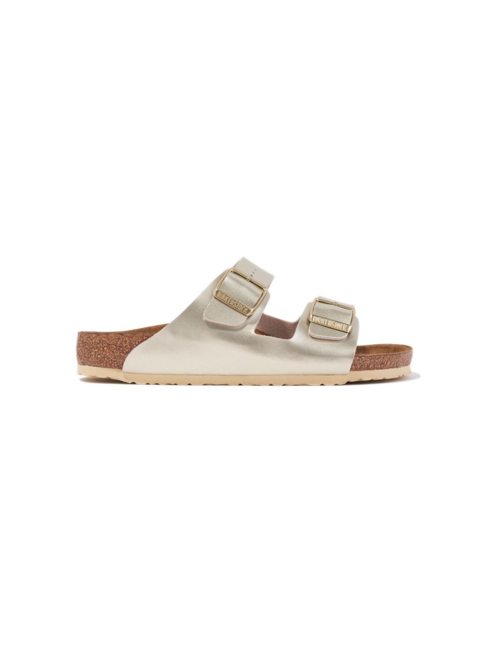 Birkenstock Kids Arizona 金属感凉鞋 - 金色