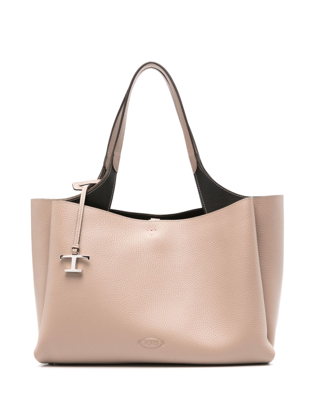 Tod's 中号皮质托特包 - 中性色