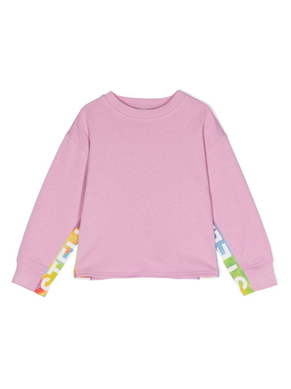 Stella McCartney Kids logo印花棉卫衣 - 粉色