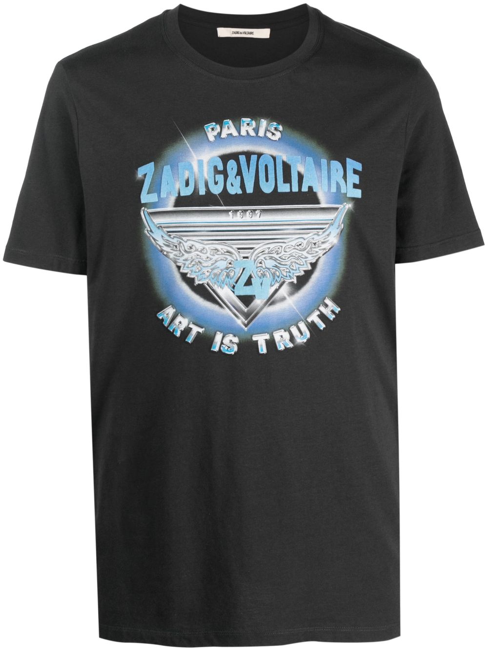 Zadig&Voltaire Tommy logo印花T恤 - 灰色