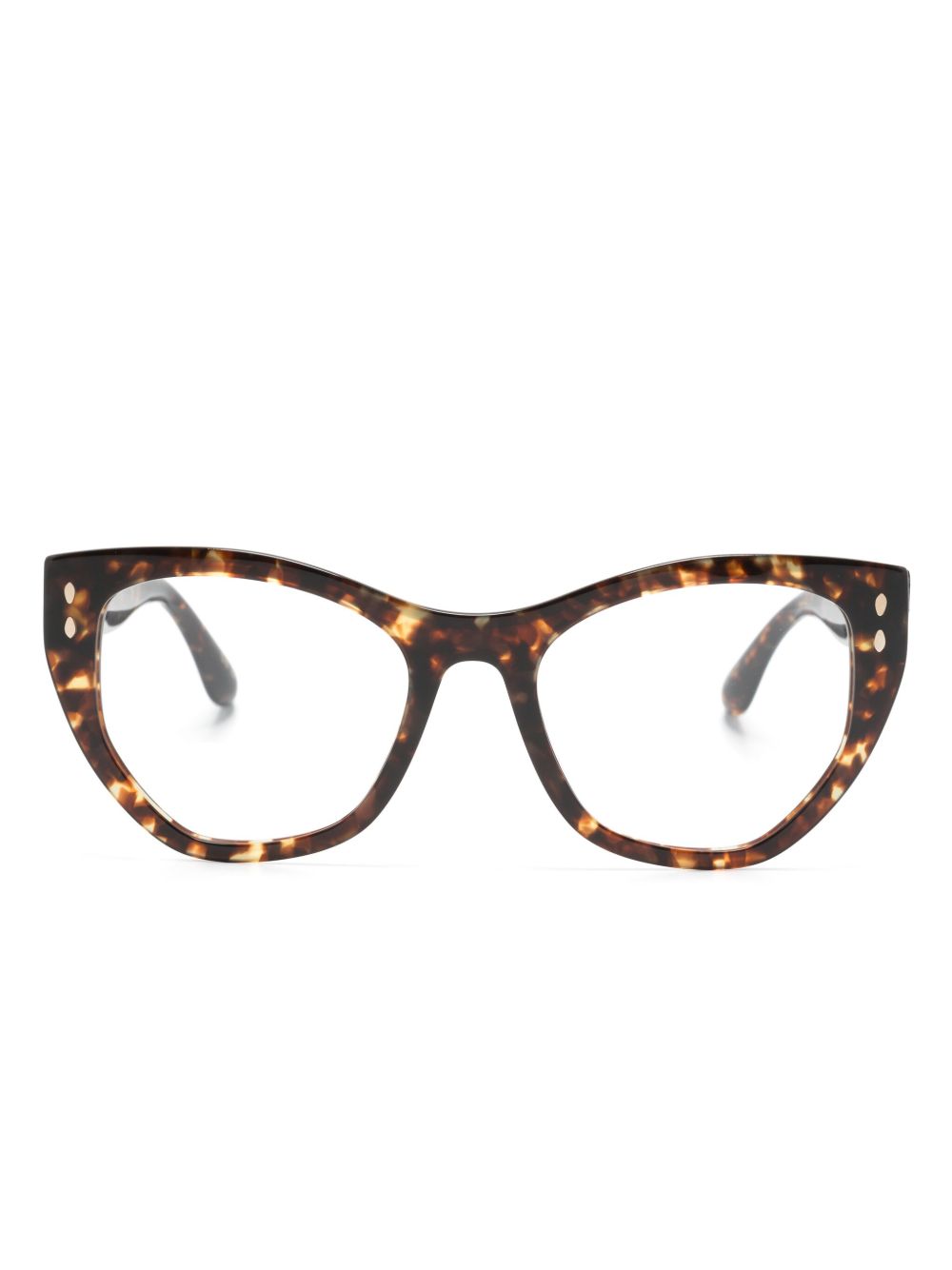 Isabel Marant Eyewear 玳瑁纹蝴蝶形镜框眼镜 - 褐色