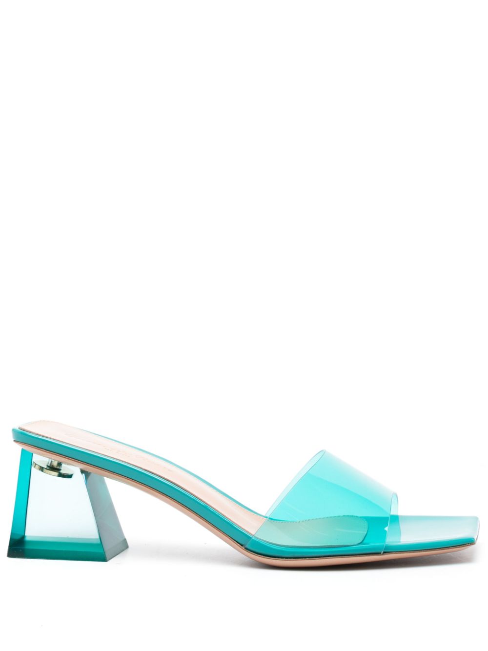 Gianvito Rossi Cosmic 中跟穆勒鞋 - 蓝色