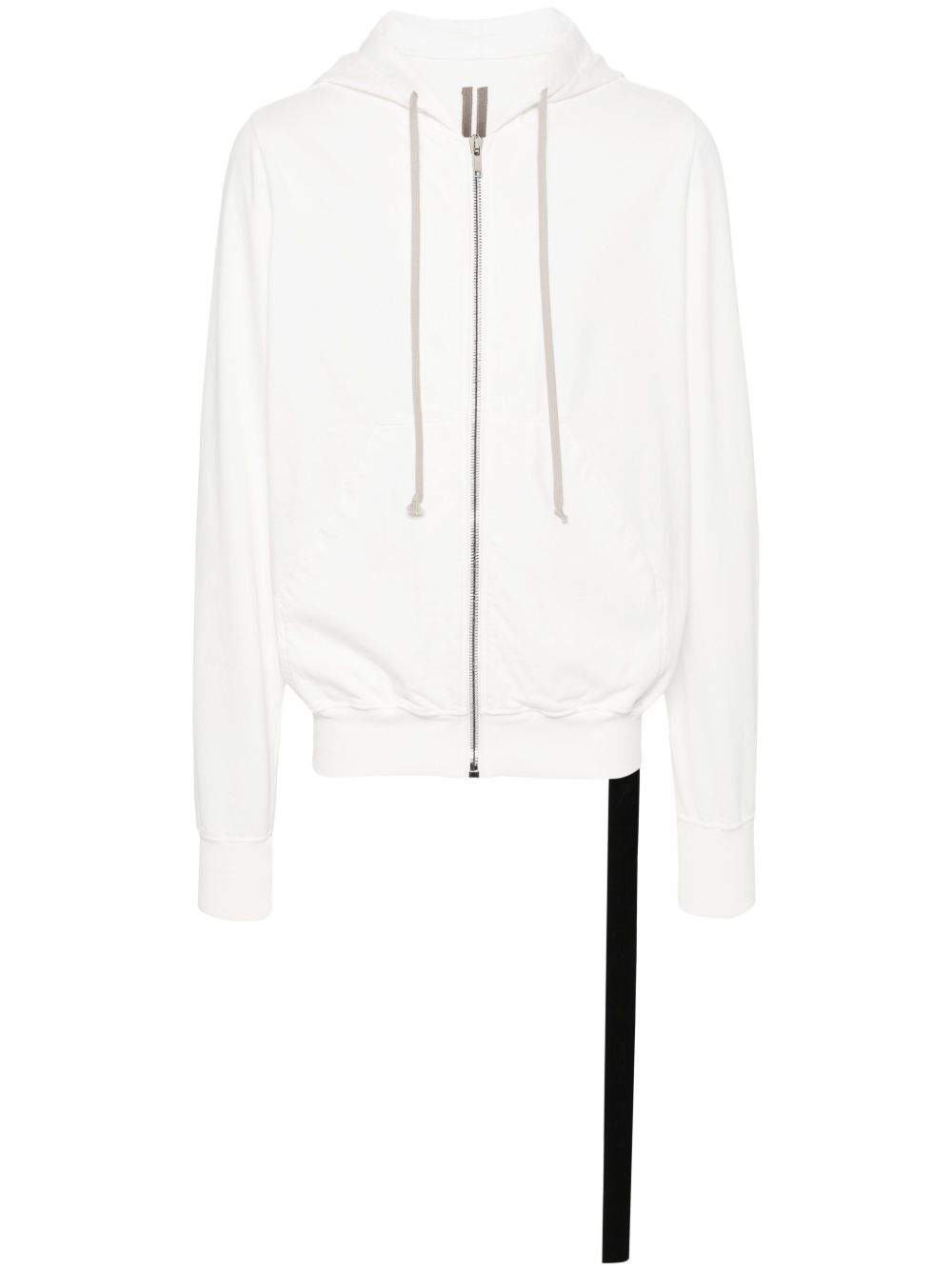 Rick Owens DRKSHDW 拉链棉连帽衫 - 白色
