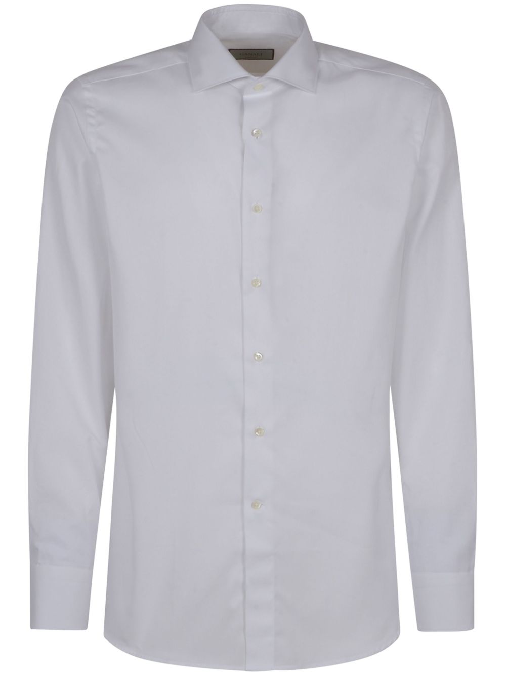 Canali 经典棉衬衫 - 白色