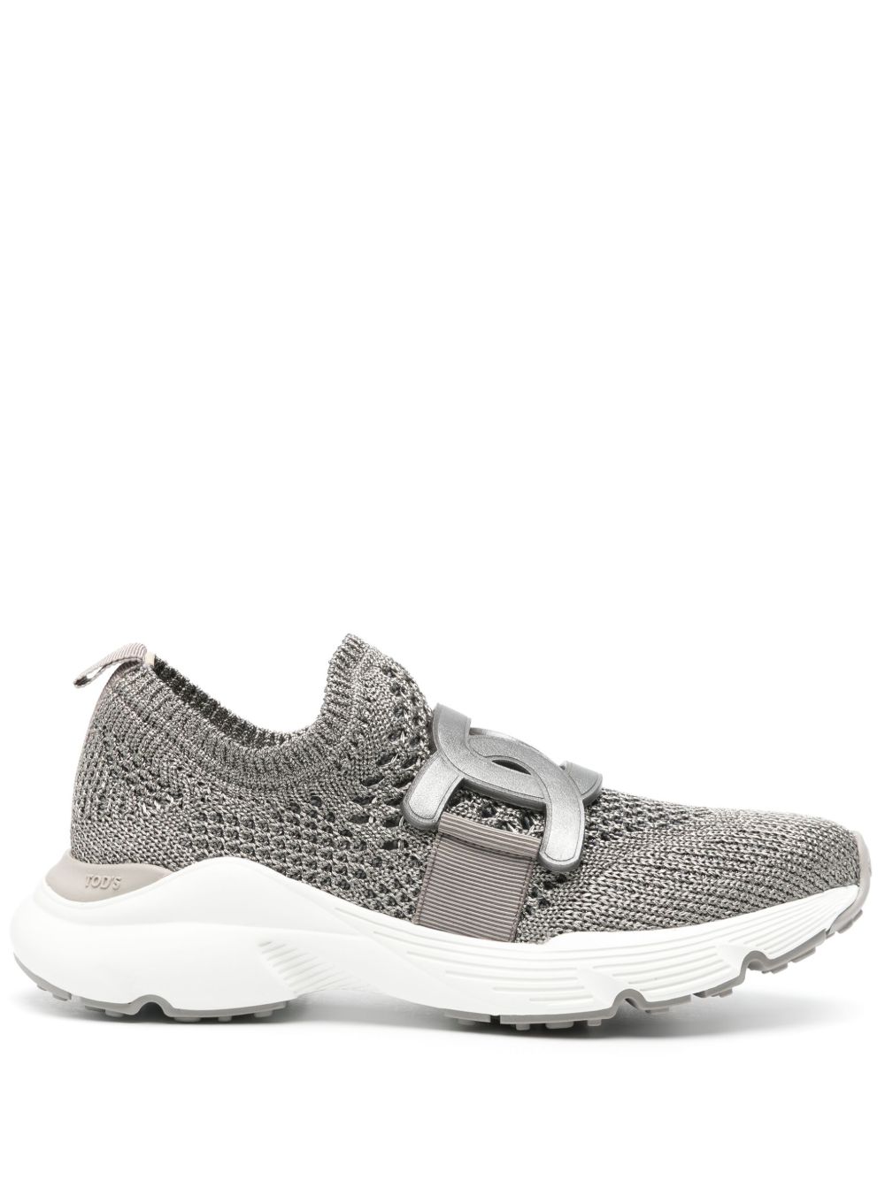 Tod's Kate 钩编针织运动鞋 - 灰色