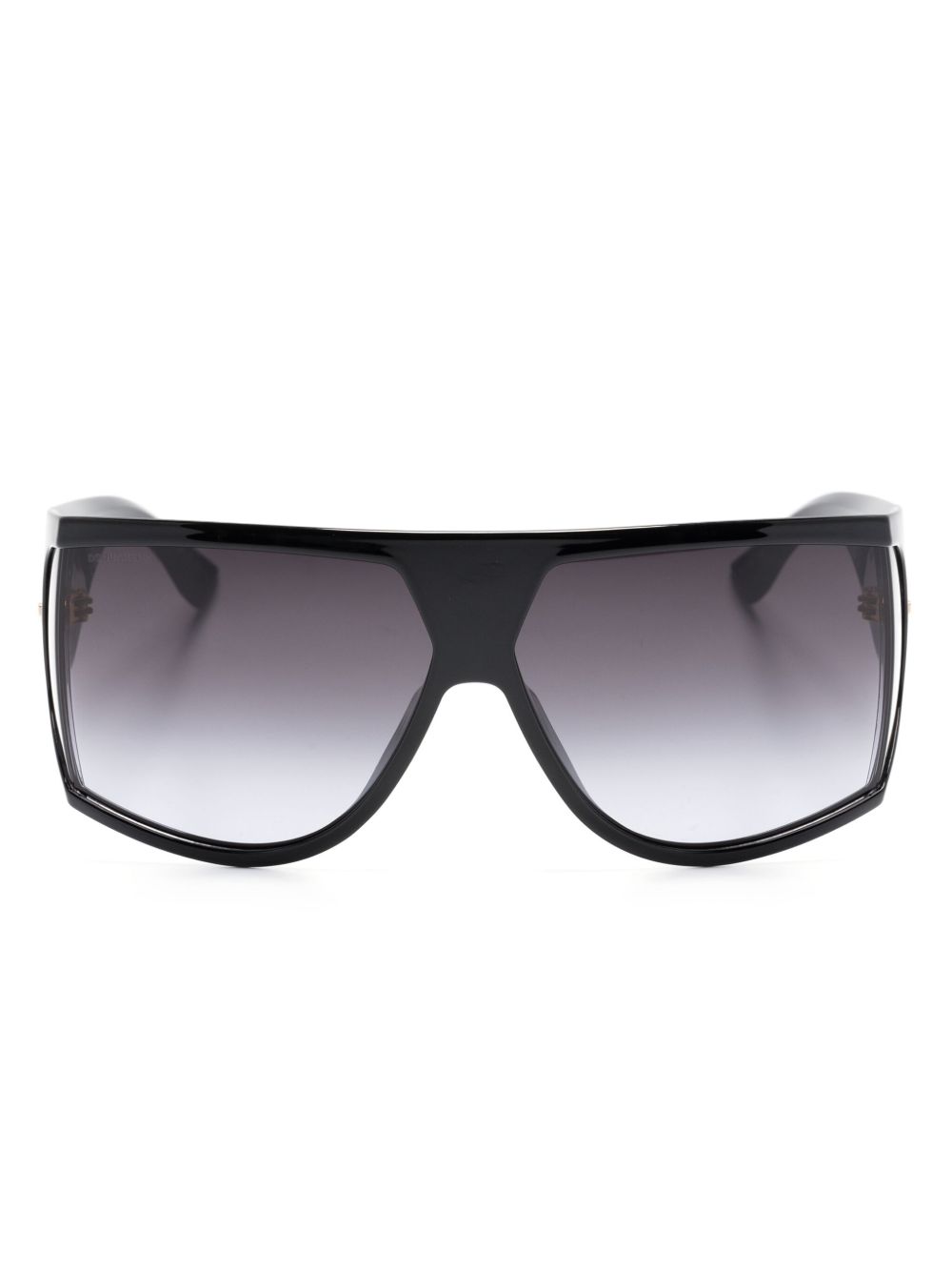 DSQUARED2 EYEWEAR Hype 盾形太阳眼镜 - 黑色