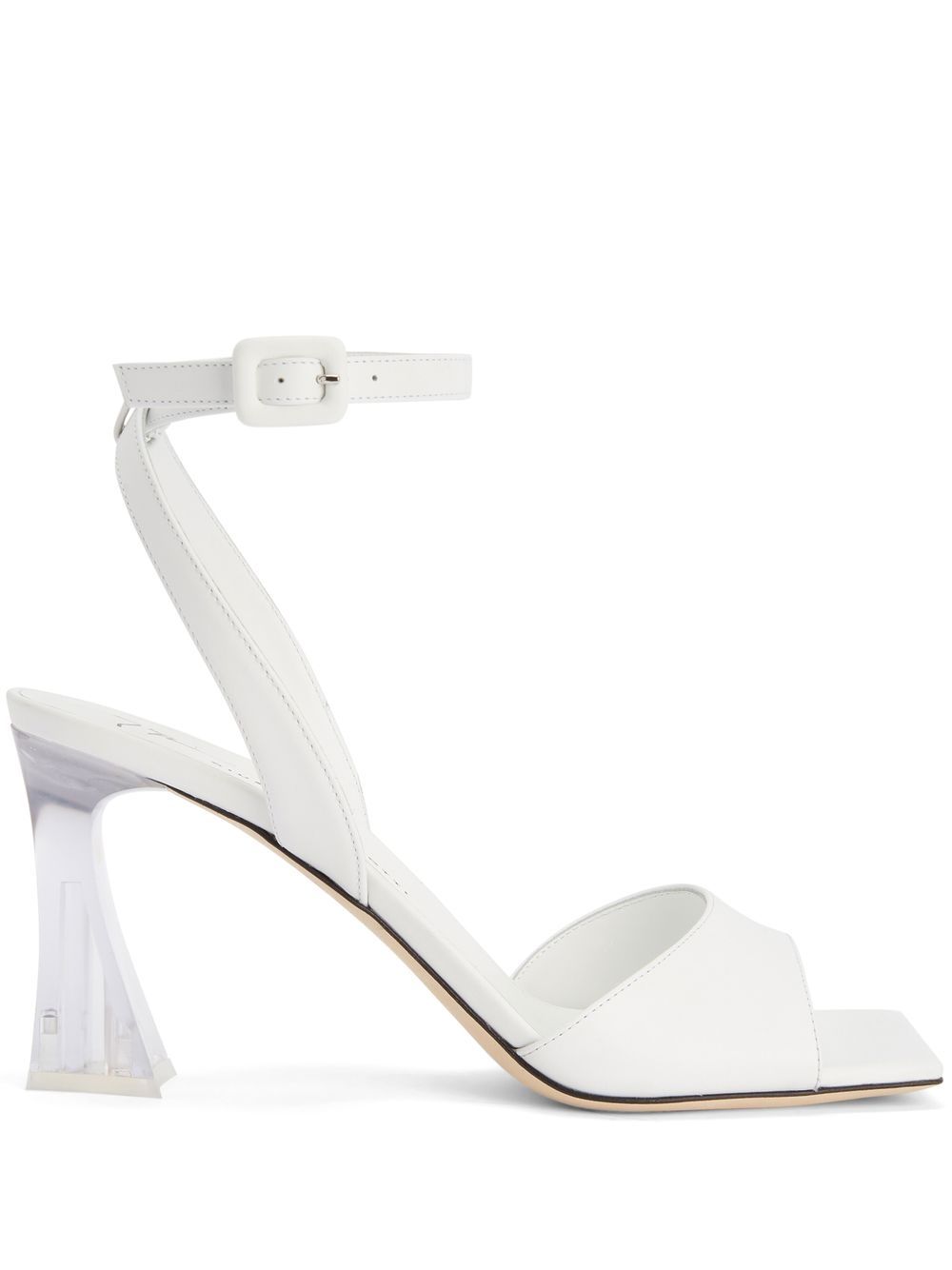 Giuseppe Zanotti Vestaa 透明鞋跟凉鞋 - 白色