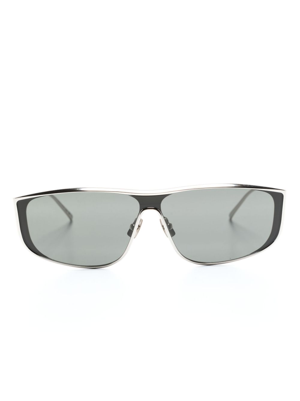 Saint Laurent Eyewear Luna logo压纹太阳眼镜 - 银色
