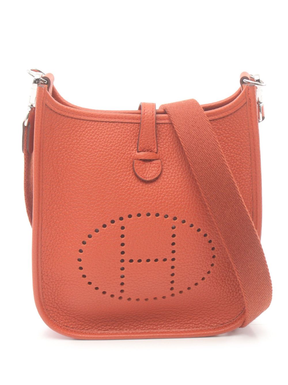 Hermès Pre-Owned Evelyne TPM 单肩包（2024年典藏款） - 橘色
