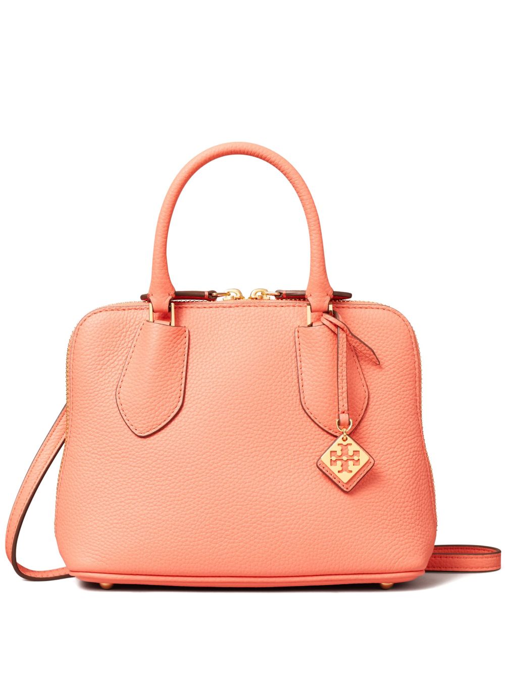 Tory Burch Swing 卵石纹小号托特包 - 粉色