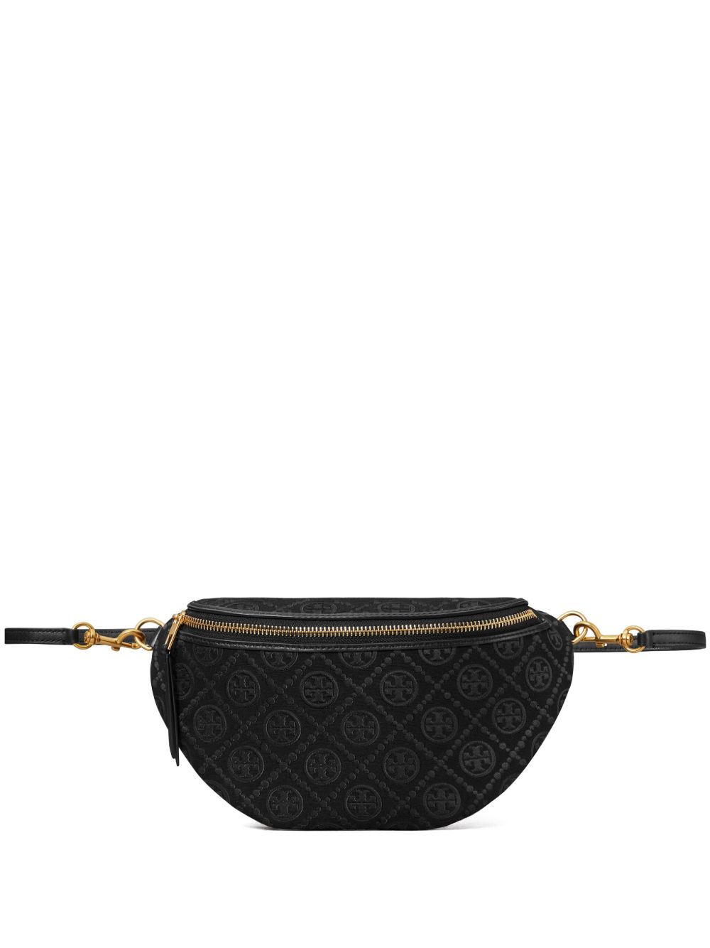 Tory Burch T字经典logo腰包 - 黑色