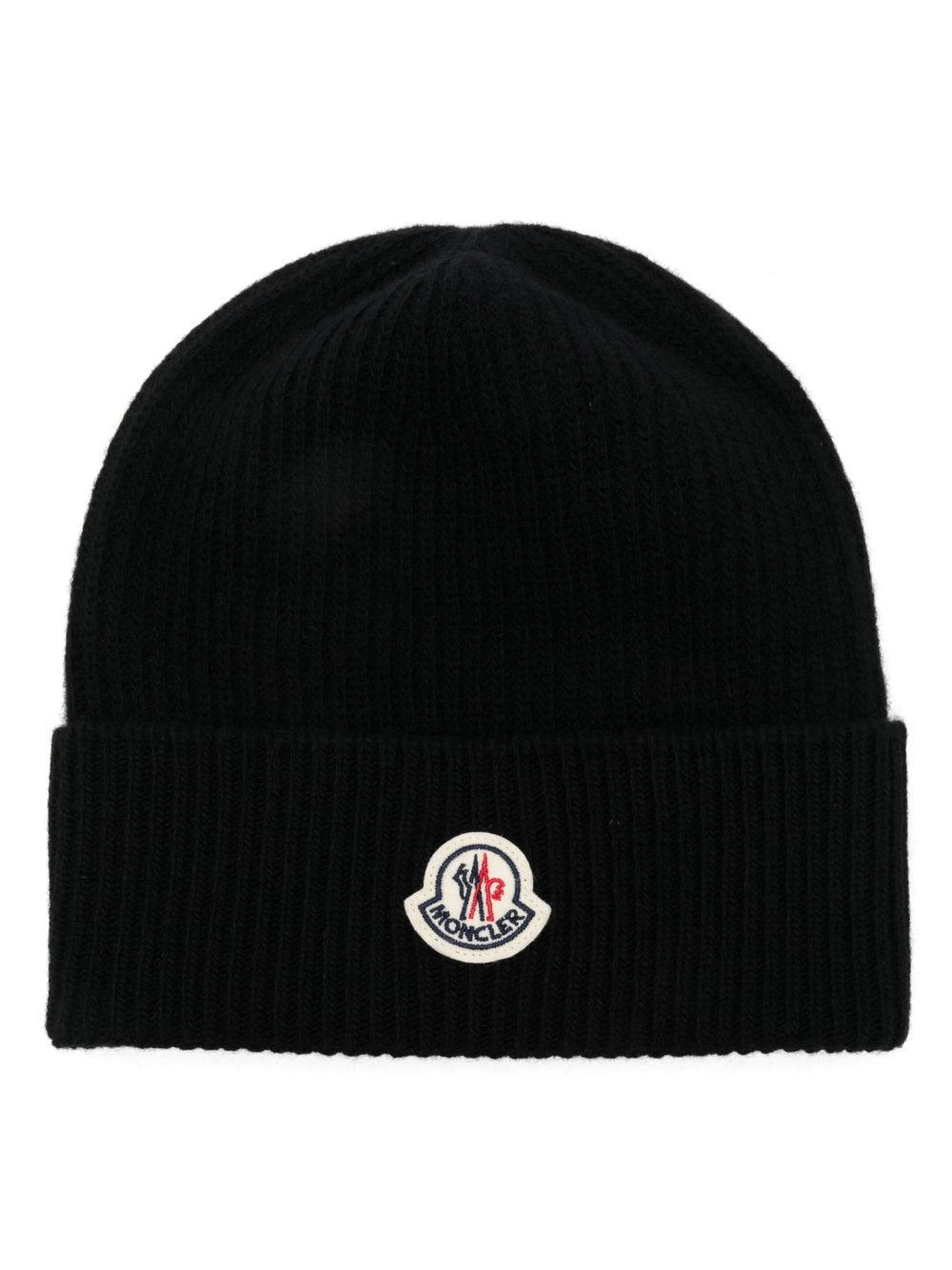 Moncler 标贴套头帽 - 黑色