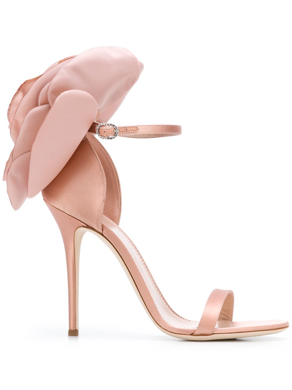 Giuseppe Zanotti 牡丹缝饰凉鞋 - 粉色