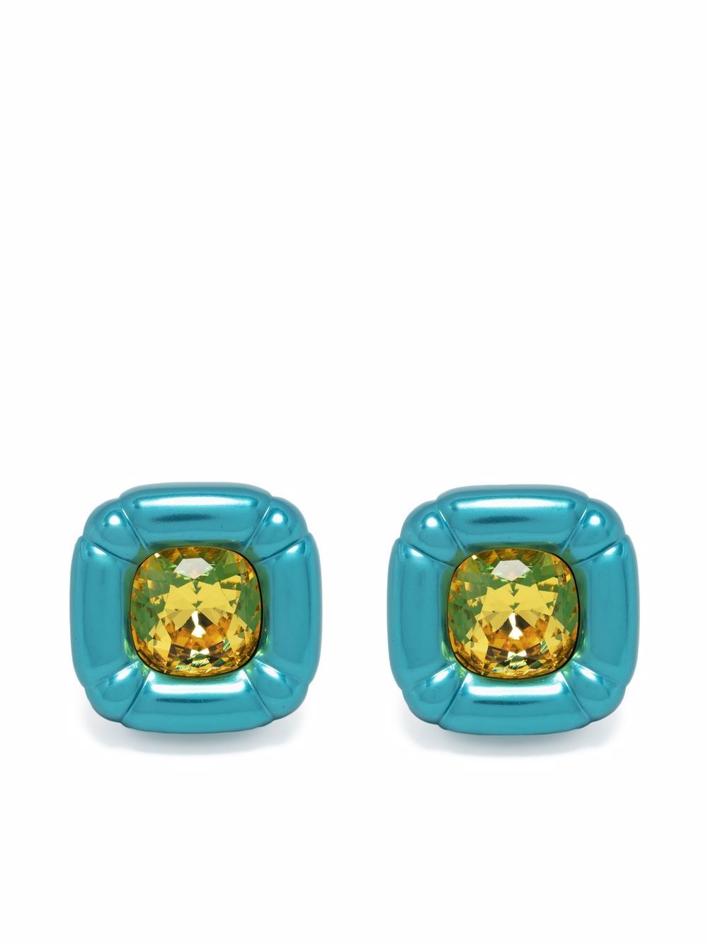 Swarovski Dulcis 耳钉 - 蓝色