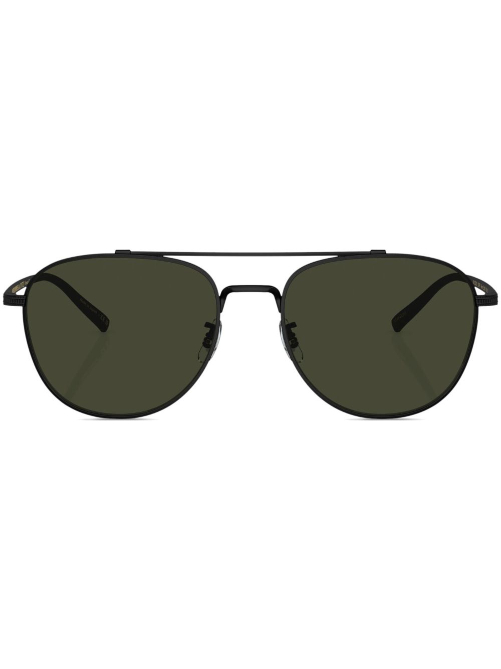 Oliver Peoples Rivetti 飞行员镜框太阳眼镜 - 黑色