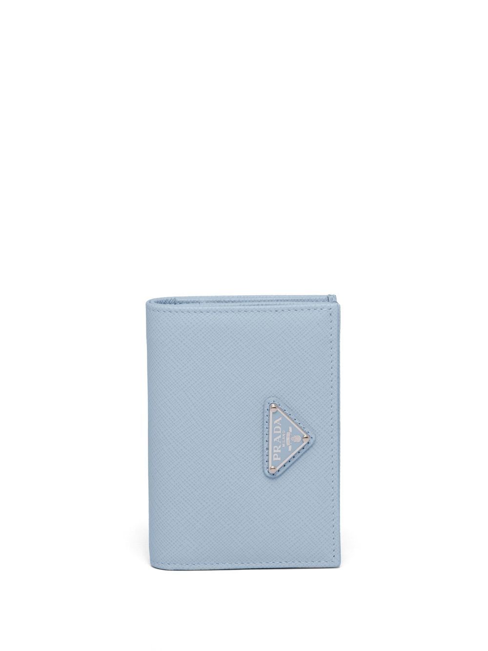 Prada logo标牌小号钱包 - 蓝色