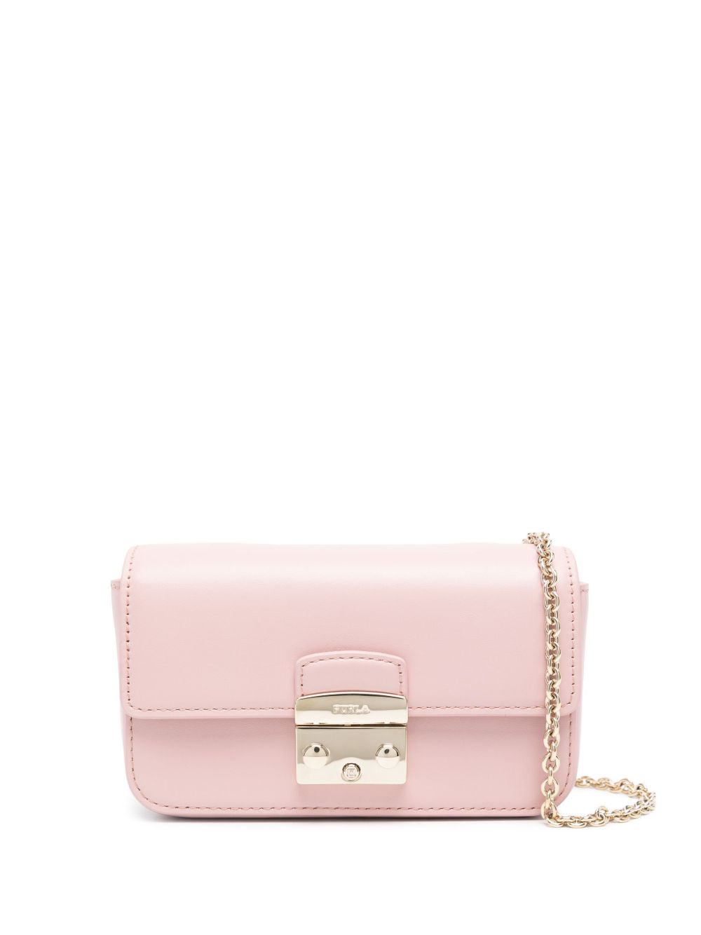 Furla Metropolis 皮质迷你包 - 粉色