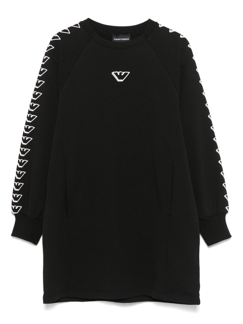 Emporio Armani Kids logo印花卫衣 - 黑色
