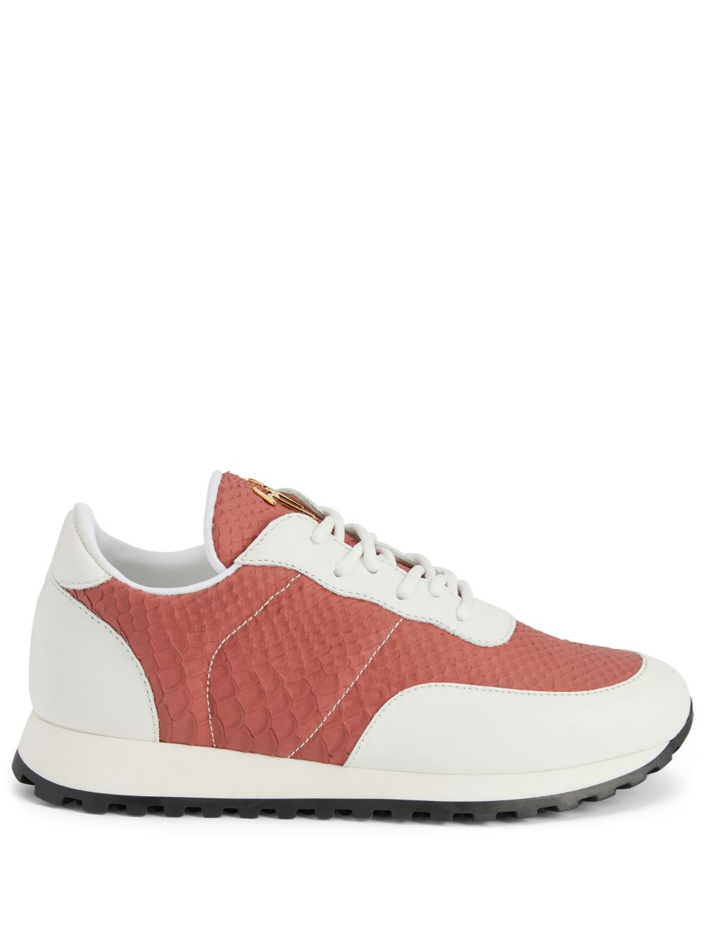 Giuseppe Zanotti Jimi 低帮皮质运动鞋 - 红色
