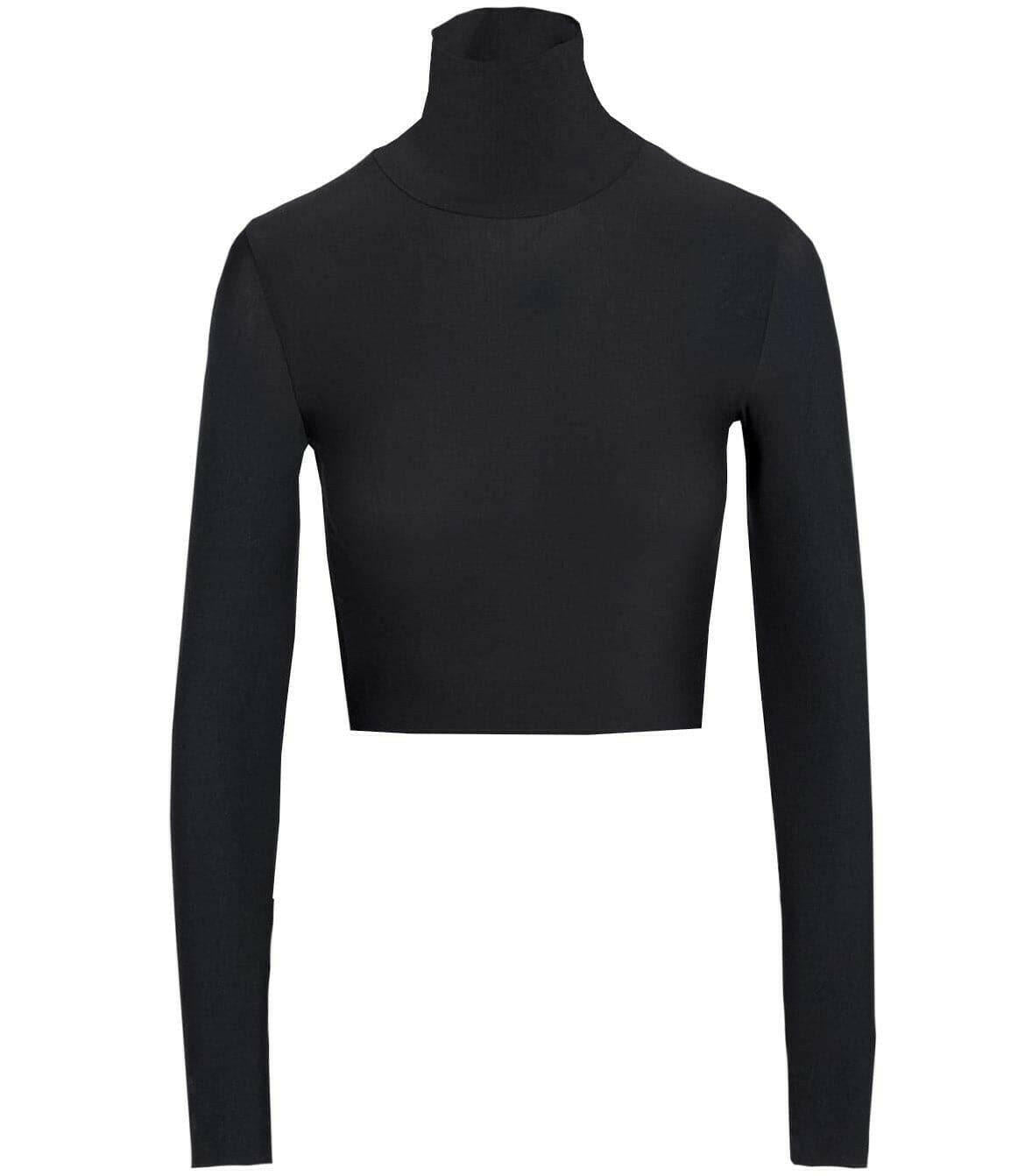 Butter Long Sleeve Cropped Turtleneck