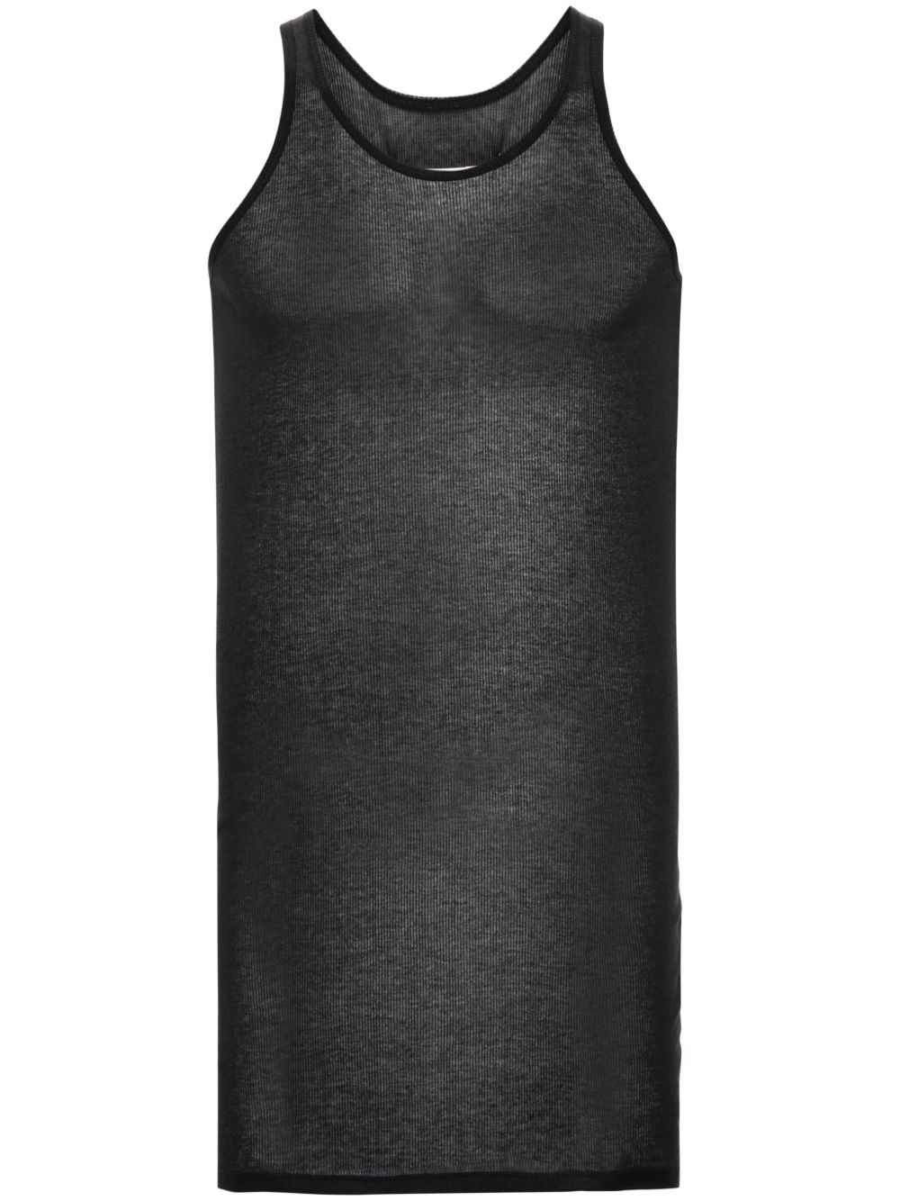 Maison Margiela 细罗纹坦克背心 - 黑色