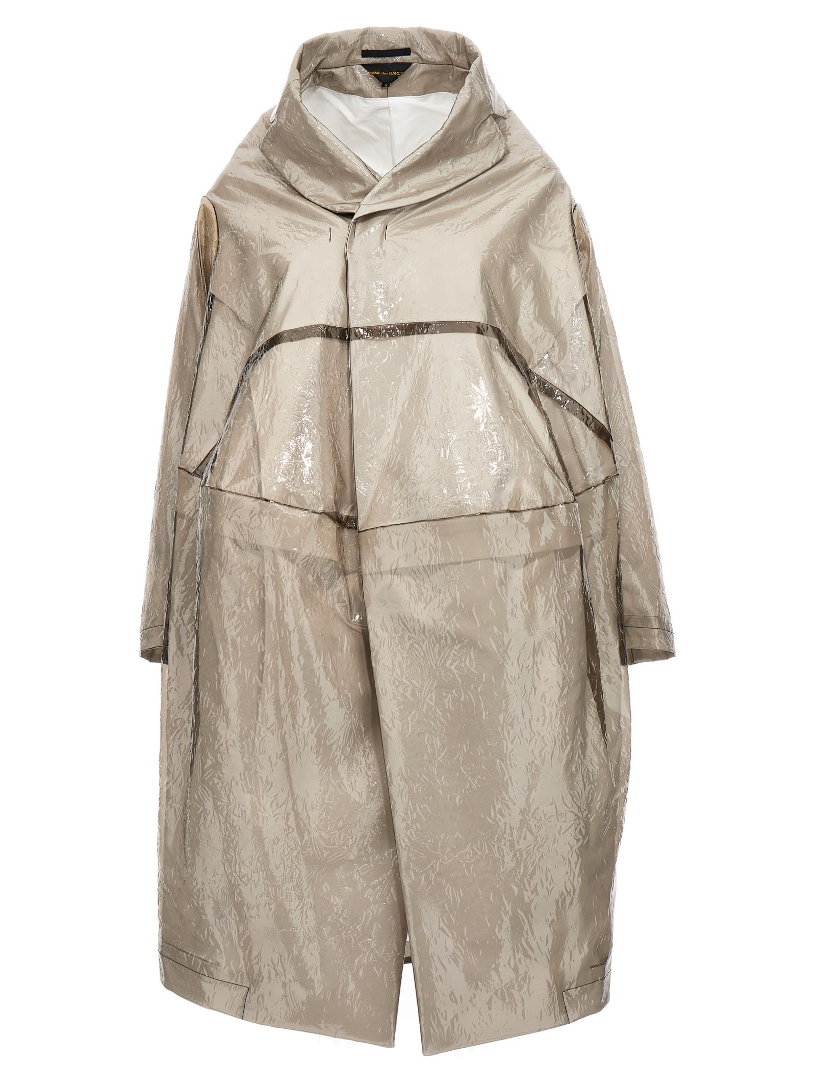 Comme des Garçons超大纹理风衣