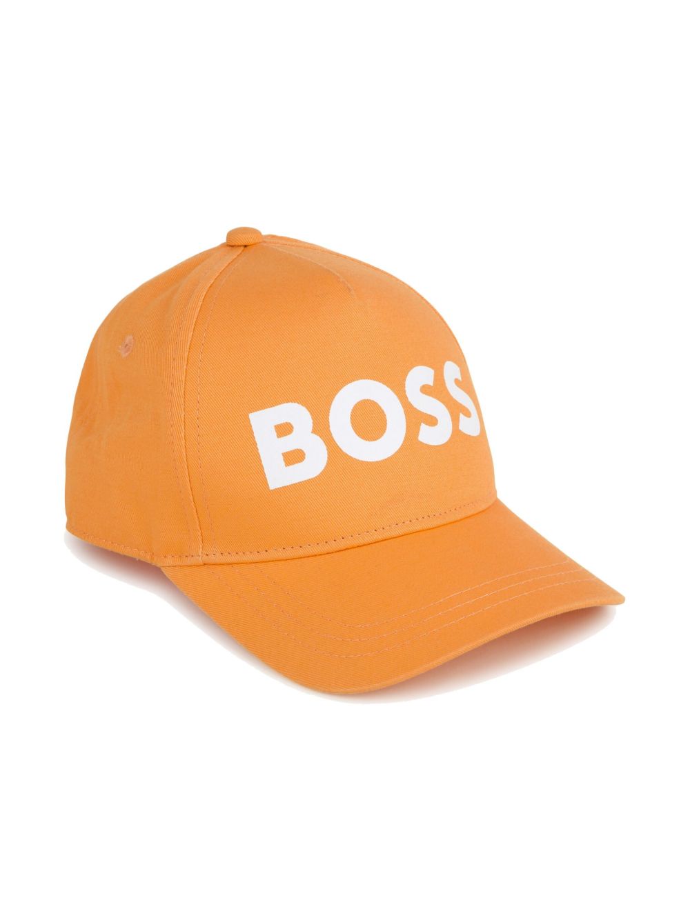 BOSS Kidswear logo印花棉棒球帽 - 橘色