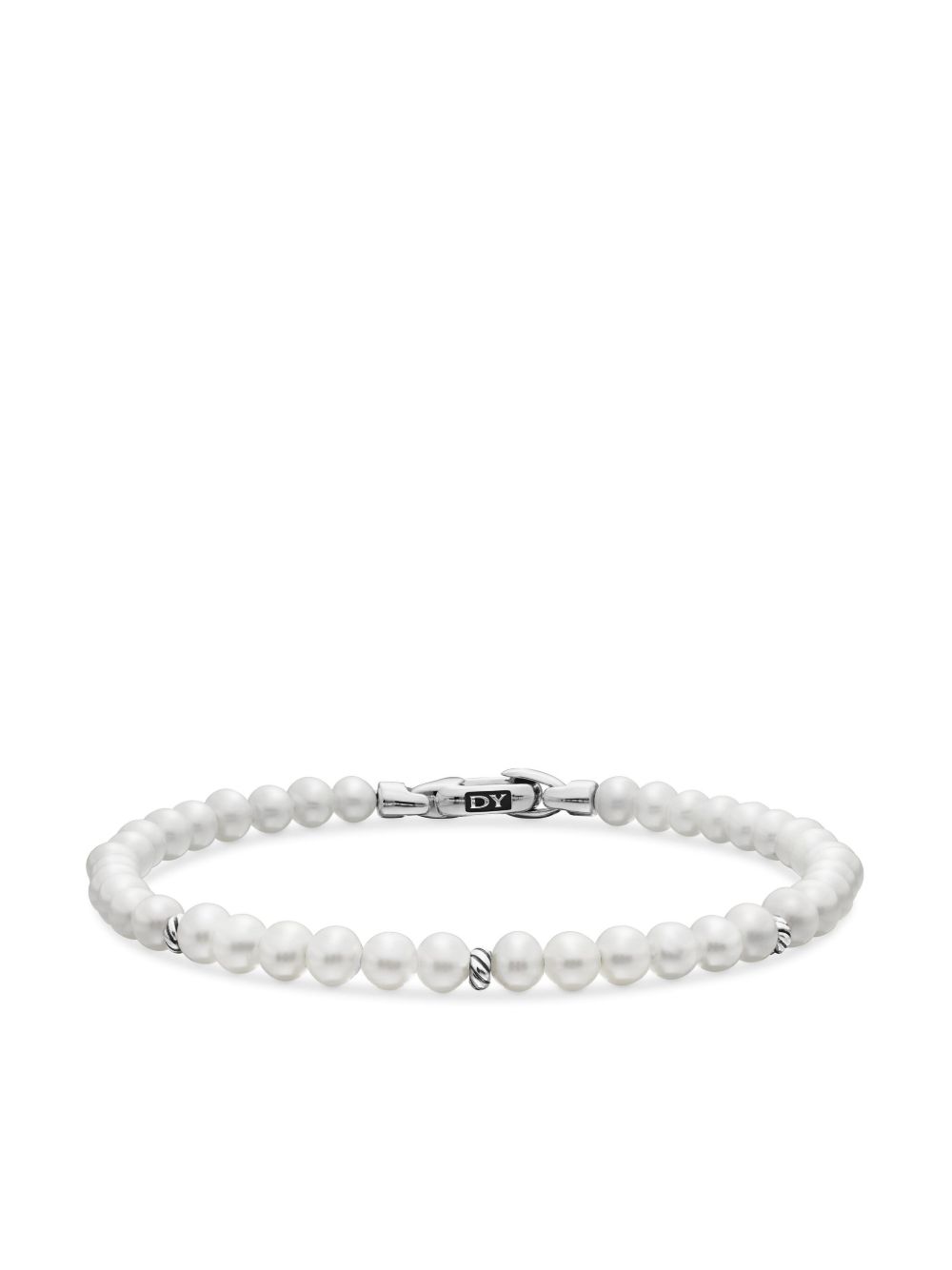 David Yurman 纯银 Bijoux Spiritual Beads 珍珠手链 - 银色