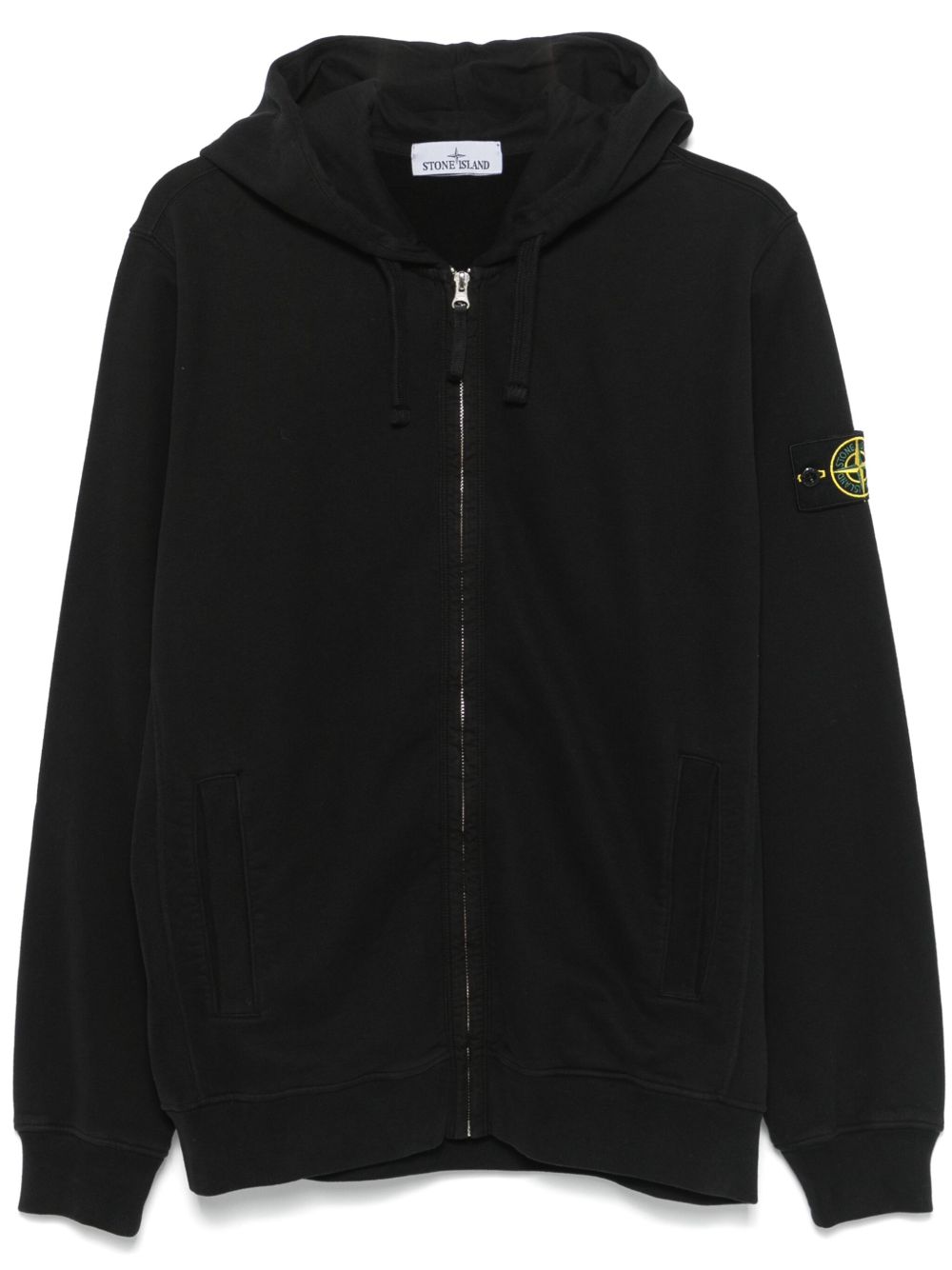 Stone Island 罗盘徽章连帽衫 - 黑色
