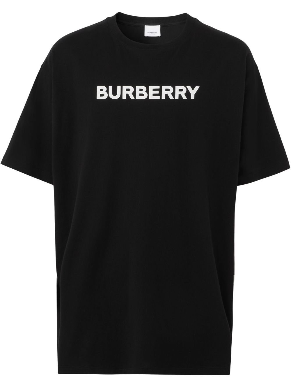 Burberry logo印花T恤 - 黑色