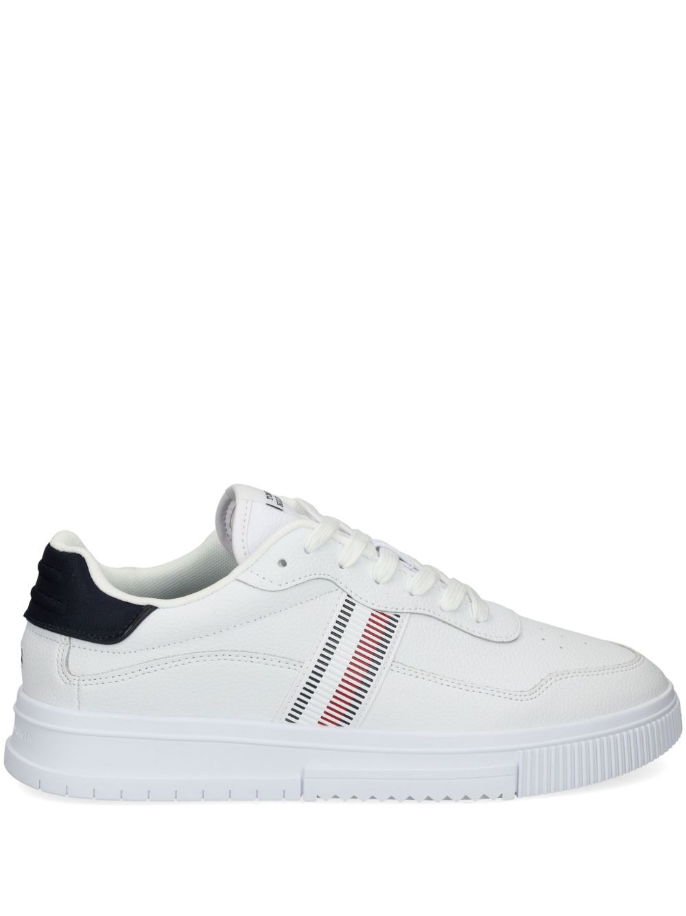 Tommy Hilfiger 对比系带运动鞋 - 白色