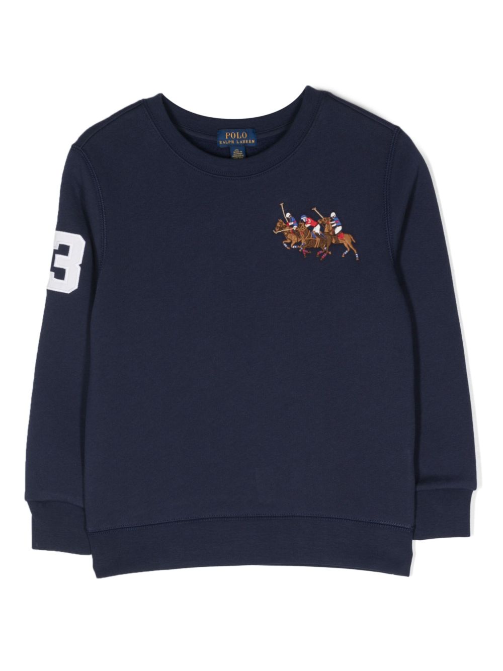POLO RALPH LAUREN KIDS Polo Pony 刺绣卫衣 - 蓝色