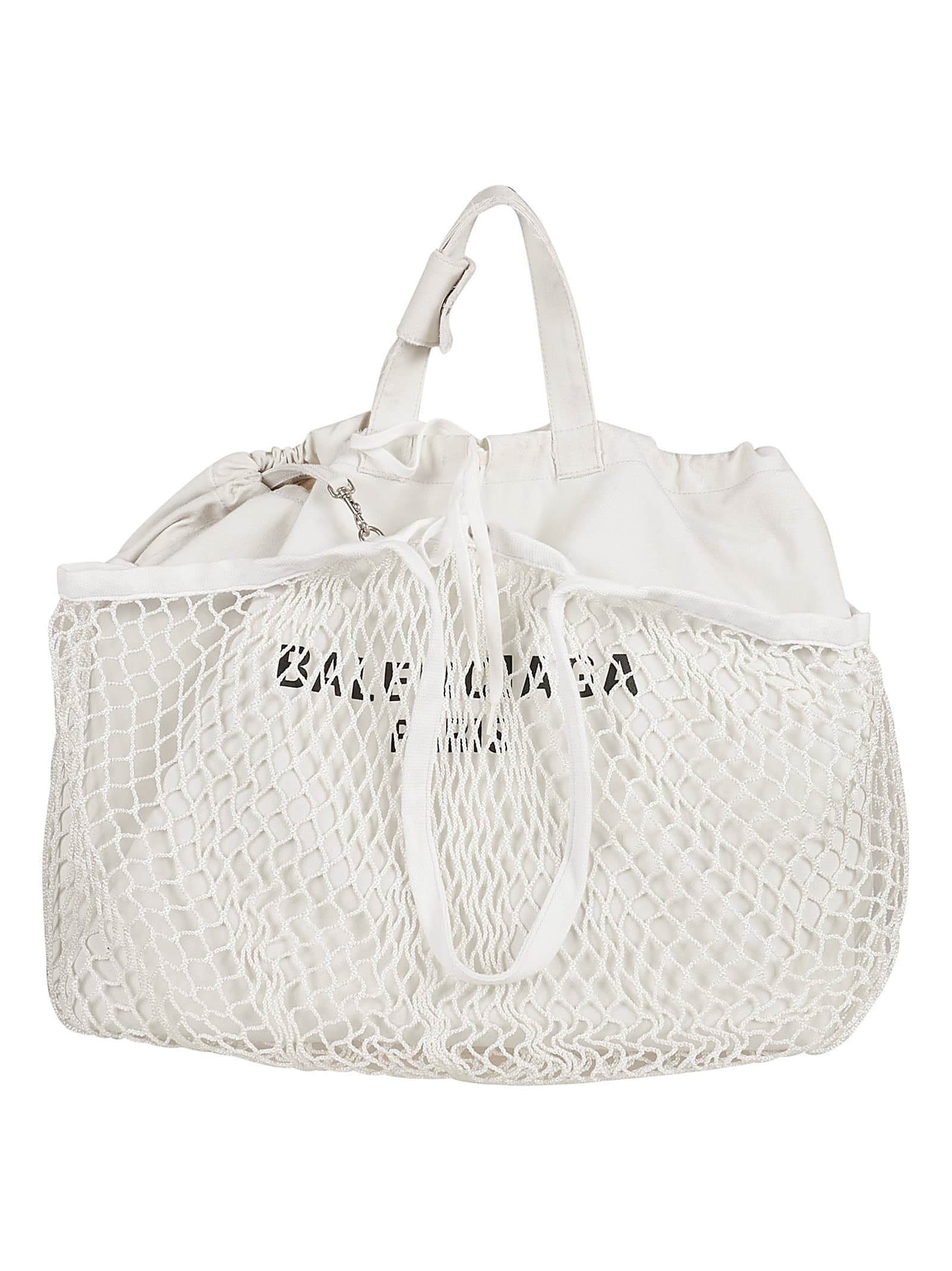 Balenciaga Logo Mesh Tote