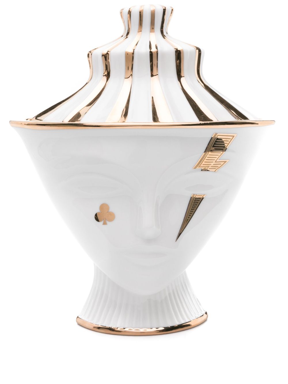 Jonathan Adler Gilded Giuliette 陶瓷收纳盒 - 白色