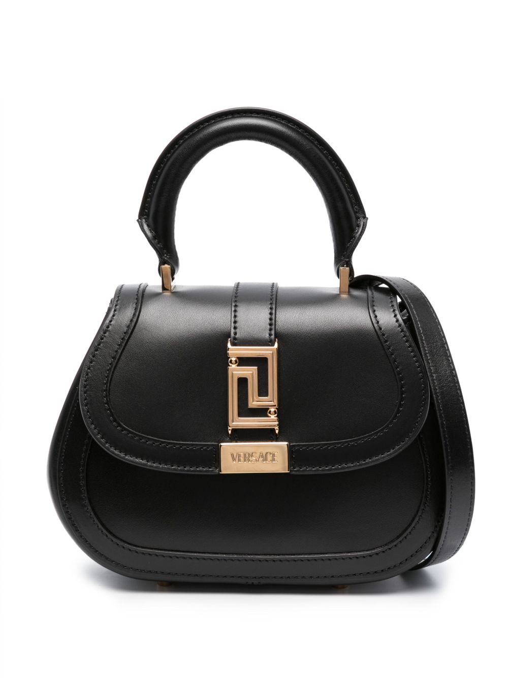 Versace Greca Goddess 迷你手提包 - 黑色