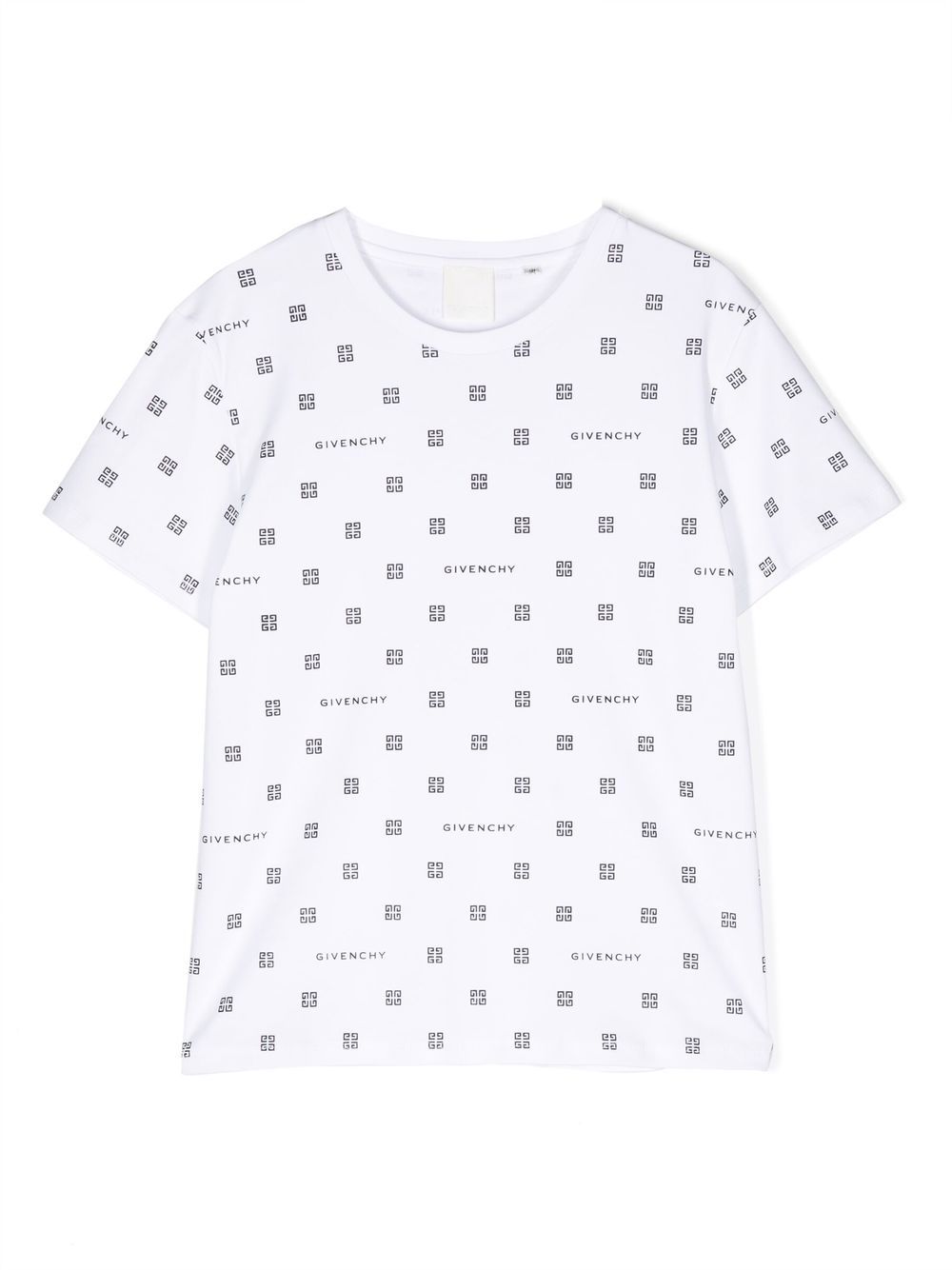 Givenchy Kids logo印花棉T恤 - 白色