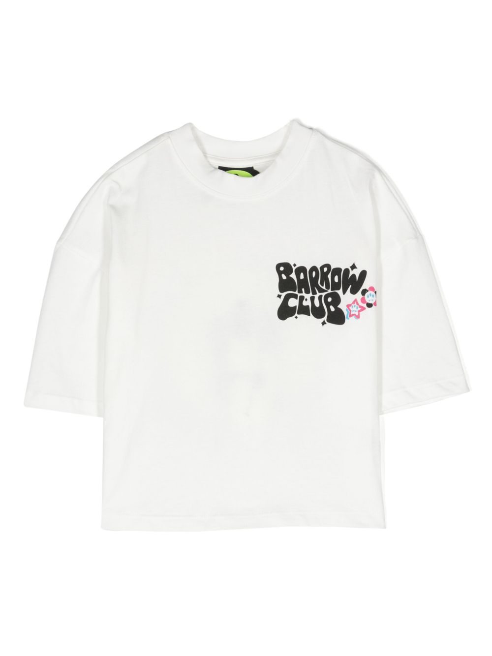Barrow kids logo缀饰棉T恤 - 白色