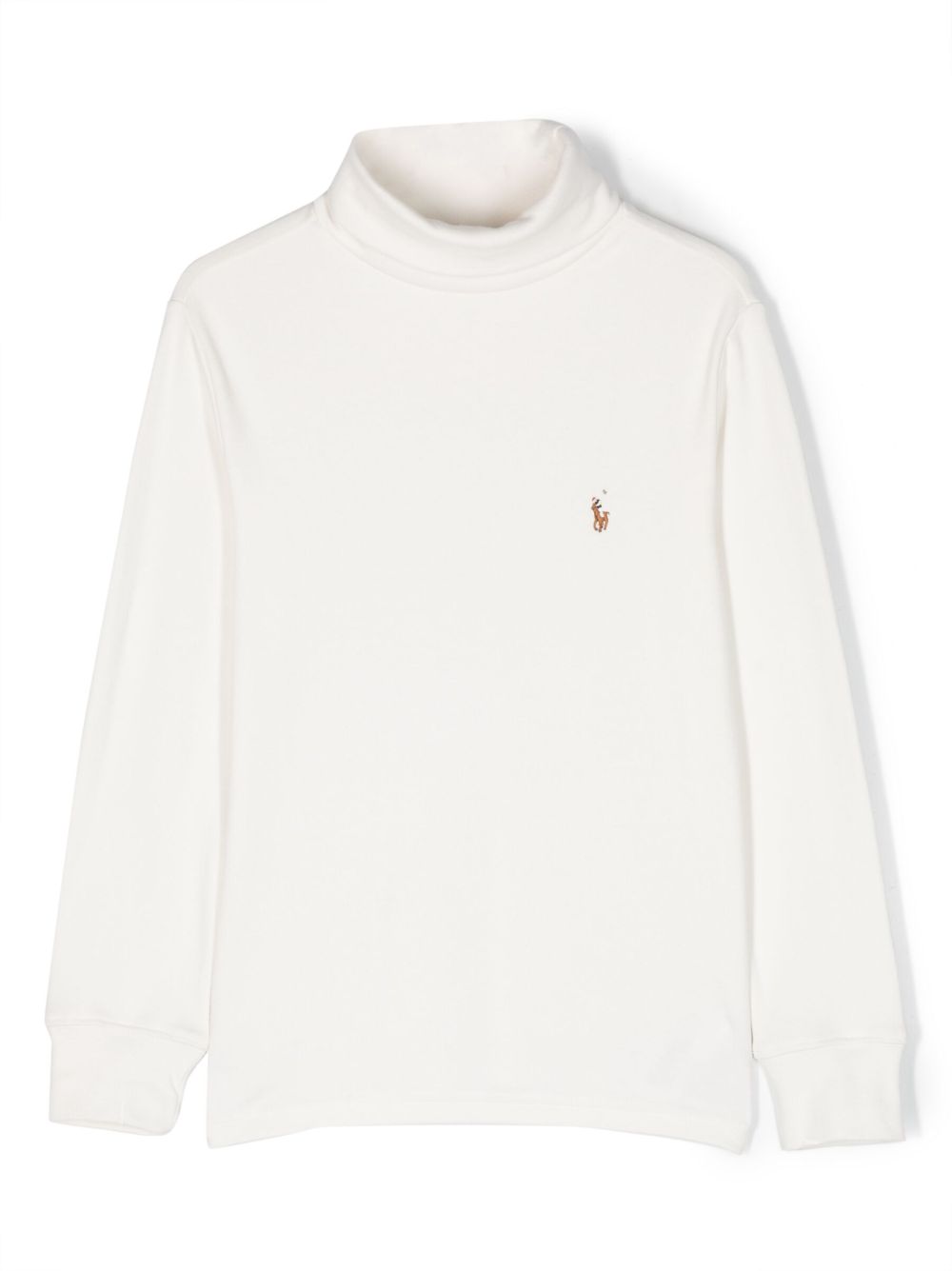 POLO RALPH LAUREN KIDS 棉高领毛衣 - 白色