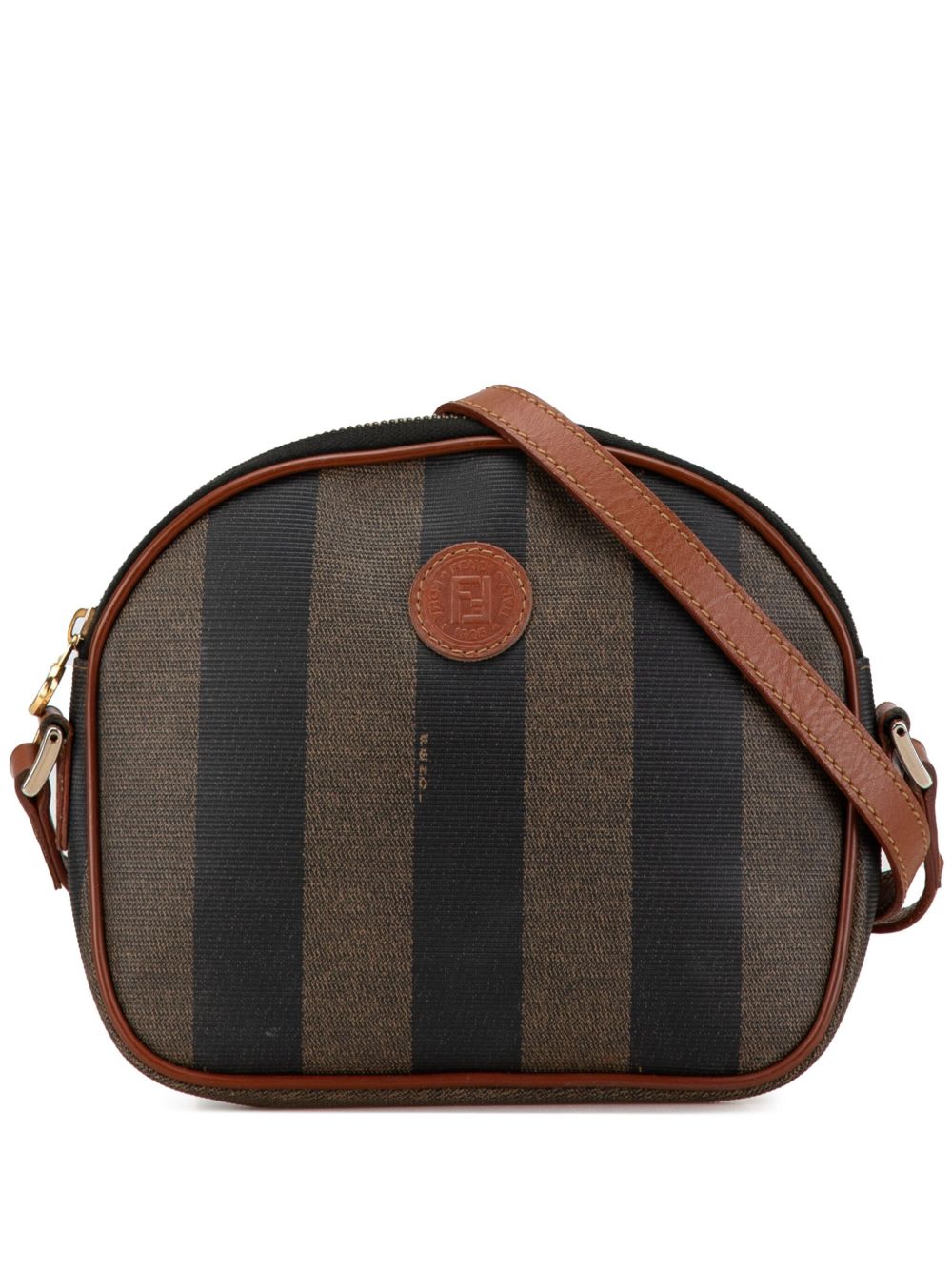 Fendi Pre-Owned Pequin Coated Canv涂层帆布斜挎包（2000-2010年典藏款） - 褐色