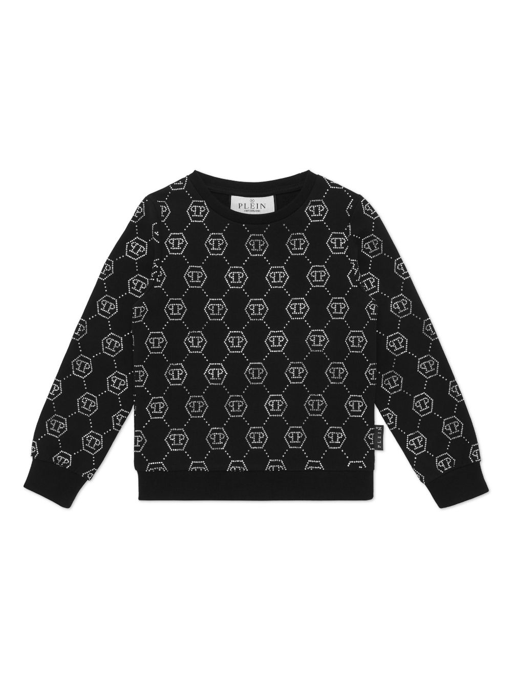 Philipp Plein Junior monogram-studded T-shirt - 黑色