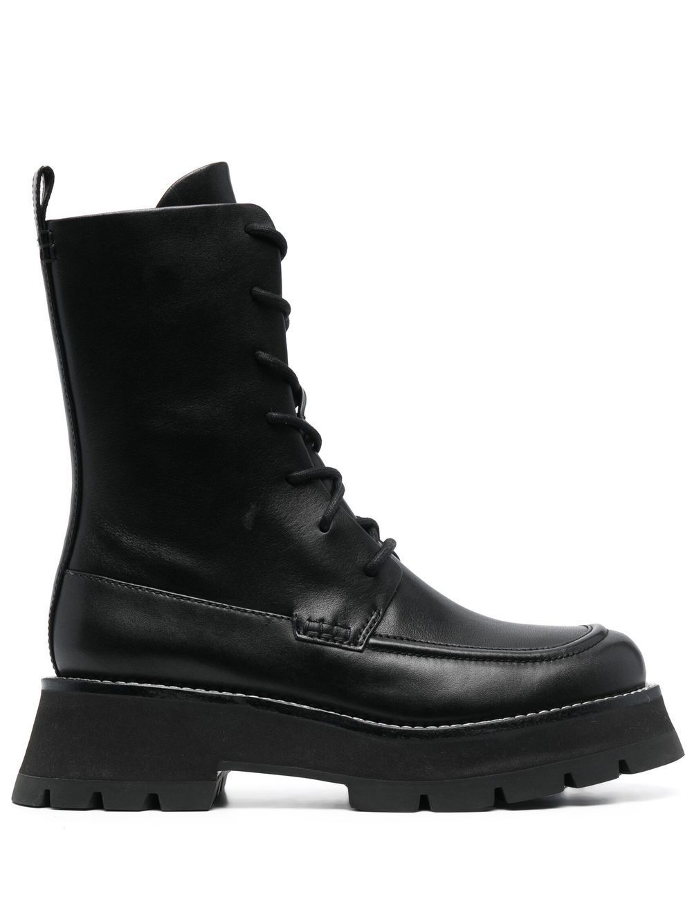 3.1 Phillip Lim Kate 系带工装靴 - 黑色