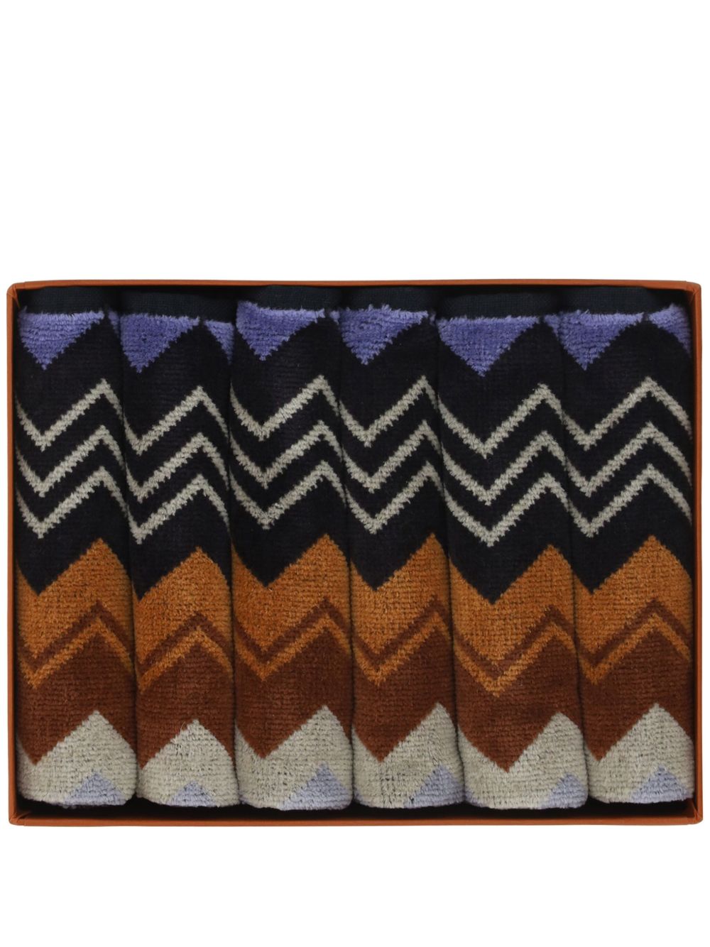 Missoni Home Giacomo 毛巾套装（六件装） - 黑色