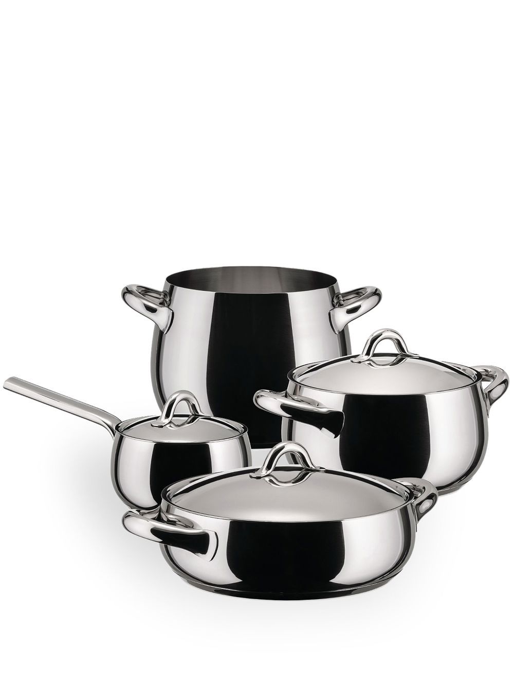 Alessi Mami 餐具套装（七件装） - 银色