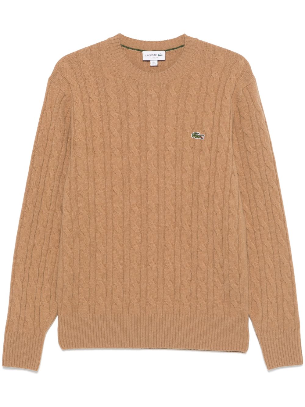 Lacoste 粗绞花针织毛衣 - 中性色