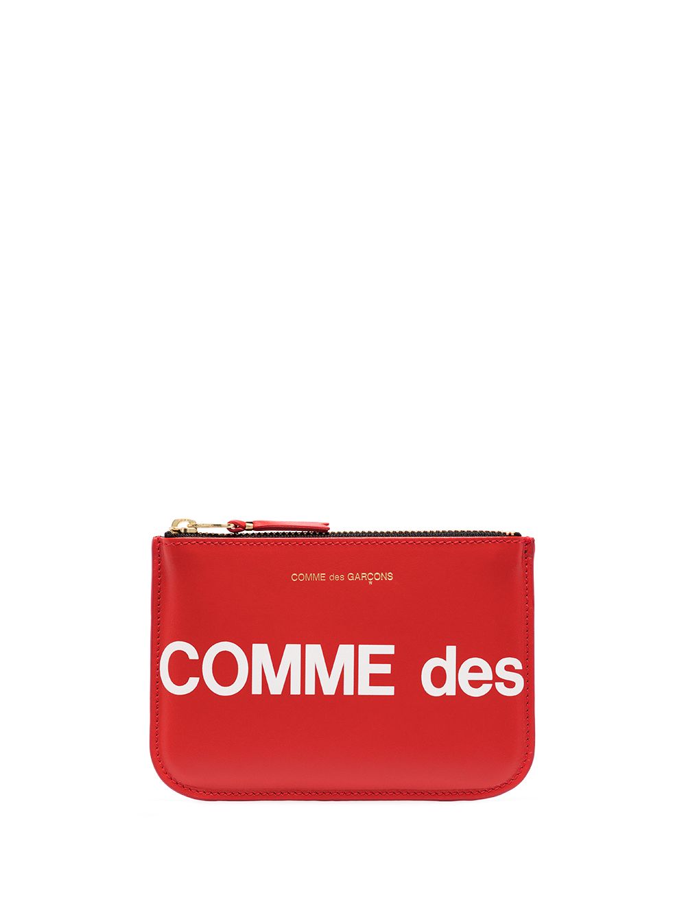 Comme Des Garçons Wallet 小号logo印花手拿包 - 红色
