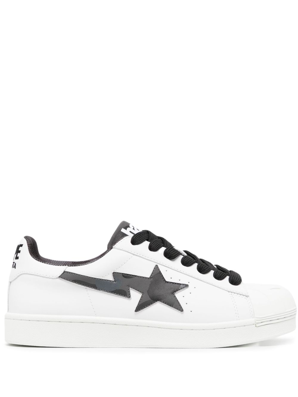 A BATHING APE® Skull STA logo印花运动鞋 - 白色